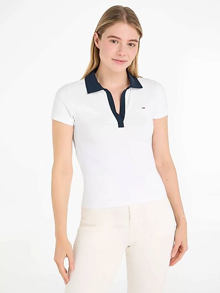 Tommy Jeans Poloshirt "TJW SLIM CONTRAST V SS POLO EXT", mit kontrastfarben günstig online kaufen