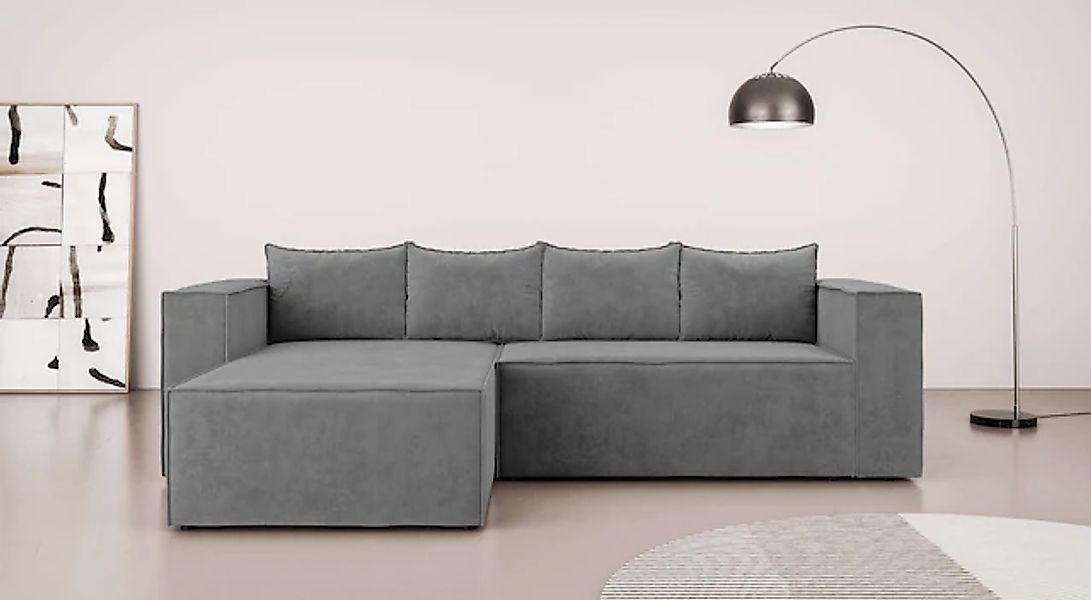 INOSIGN Ecksofa »LINCOLNVILLE mit Bettfunktion und Bettkasten, Maße B/H/T 2 günstig online kaufen