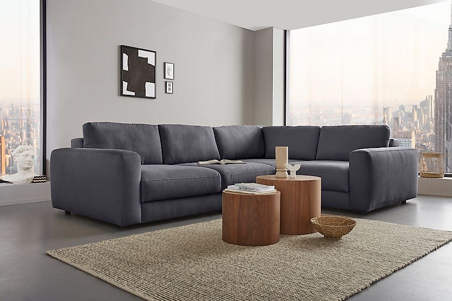 Places of Style Ecksofa "Bloomfield, Mega Polsterecke, Breite 289cm, viel P günstig online kaufen