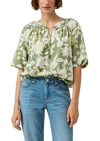 s.Oliver Klassische Bluse mit All-Over Print günstig online kaufen
