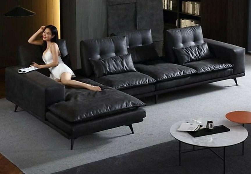 JVmoebel Ecksofa Wohnlandschaft Design Ecksofa Textil Leder Neues Sofa, Mad günstig online kaufen