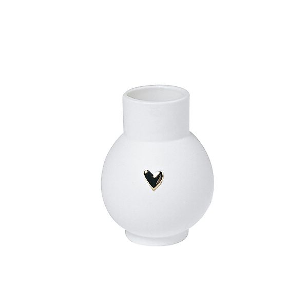 Räder Design Dekovase Mini-Kugelvase Herz Gold günstig online kaufen