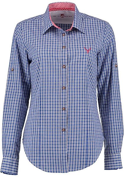 OS Trachten Trachtenbluse Prami Langarmbluse mit Hirsch-Stickerei auf der B günstig online kaufen