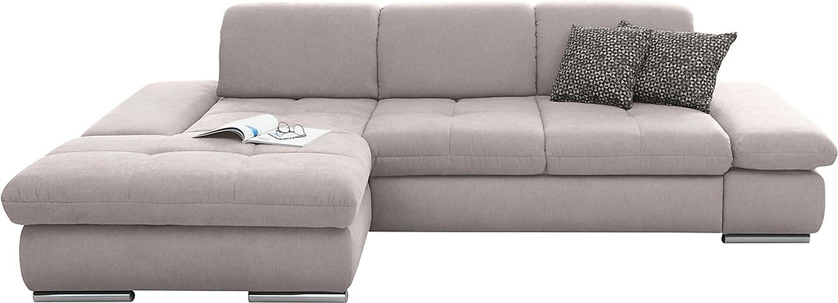 set one by Musterring Ecksofa »SO4100 V«, mit verstellbaren Kopfteilen, wah günstig online kaufen