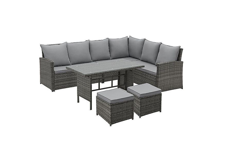 SVITA Loungeset MONROE, (Lounge-Set, 4-tlg., Gartenlounge), Garten-Lounge, günstig online kaufen