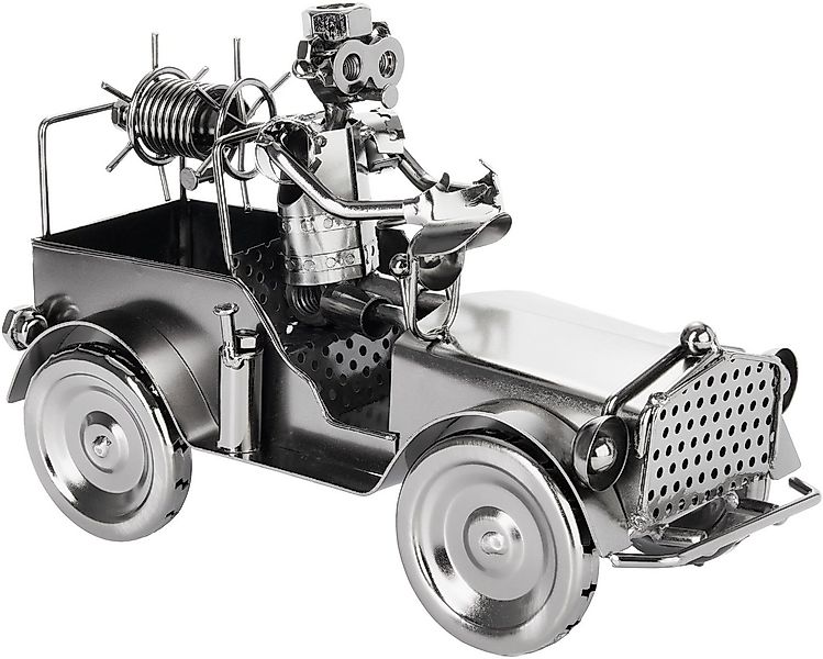 BRUBAKER Dekofigur Schraubenmännchen Feuerwehrauto - Feuerwehr Eisenfigur M günstig online kaufen