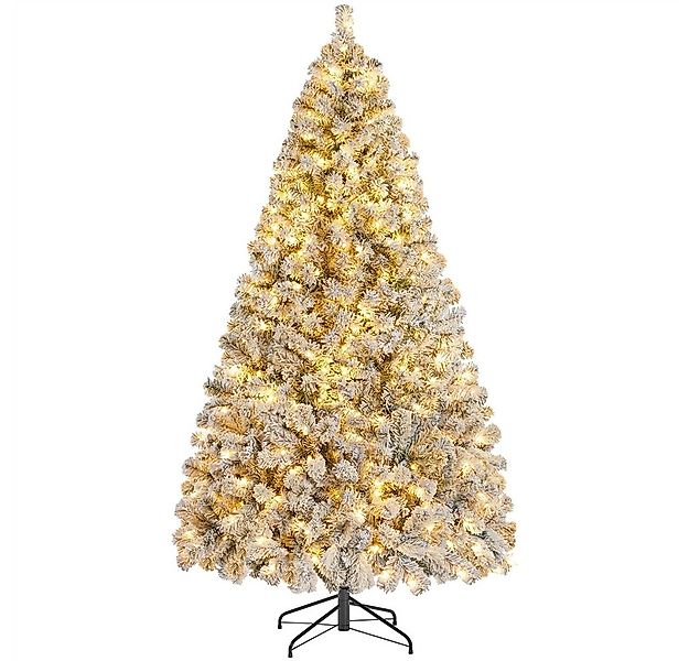 Yaheetech Künstlicher Weihnachtsbaum 183/213 cm H mit LED-Beleuchtung, Tann günstig online kaufen