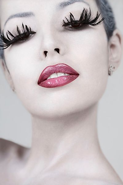 queence Acrylglasbild "Frau" Bilder von Frauen  Frau  Kunst  Schwarz-Weiß F günstig online kaufen