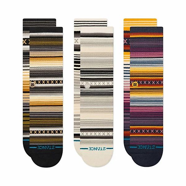 Stance 3-er Set Socken "Casual" Bunt gestreift günstig online kaufen