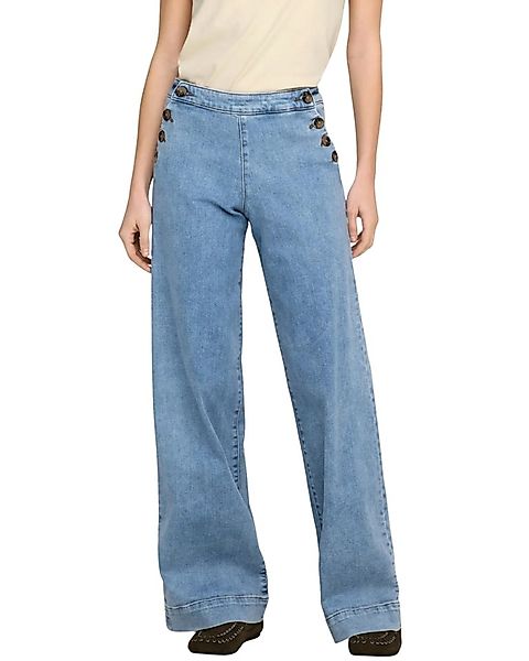 ONLY Weite Jeans Modische Wide-Fit-Jeans aus elastischem Denim günstig online kaufen
