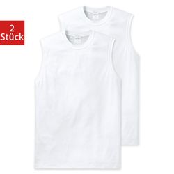 Schiesser Achselhemd "Essentials" 2er Pack, ärmellos, Doppelpack, Rundhalsa günstig online kaufen