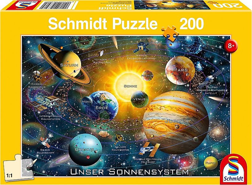 Schmidt Spiele Puzzle Unser Sonnensystem, 200 Puzzleteile günstig online kaufen