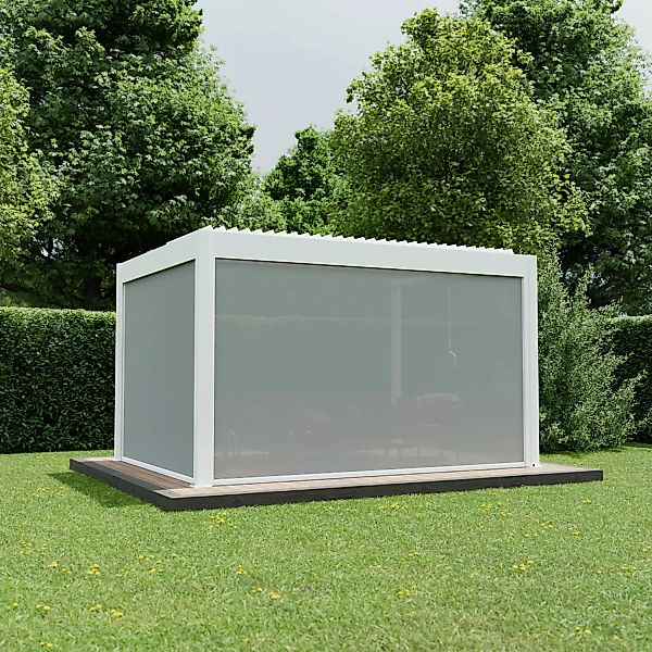 Ximax Seitenmarkise Aluminium Pergola Elektrisch 400 cm Weiß günstig online kaufen