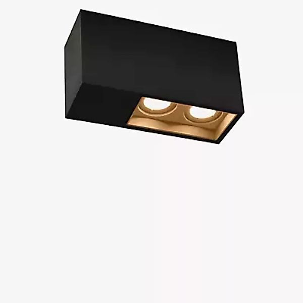 Wever & Ducré Plano Petit 2.0 Spot LED, schwarz/messing - dim to warm günstig online kaufen