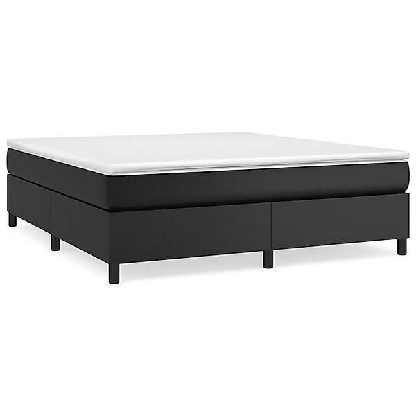 vidaXL Bettgestell, Bettrahmen Schwarz 160x200 cm Kunstleder günstig online kaufen