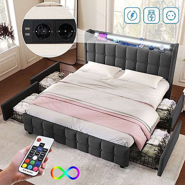 HAUSS SPOLE Polsterbett Polsterbett Doppelbett Funktionsbett günstig online kaufen