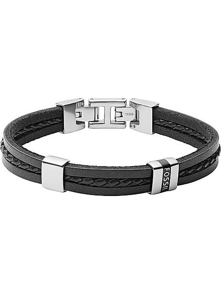 Fossil Armband Fossil Herren-Armband Leder, Edelstahl günstig online kaufen