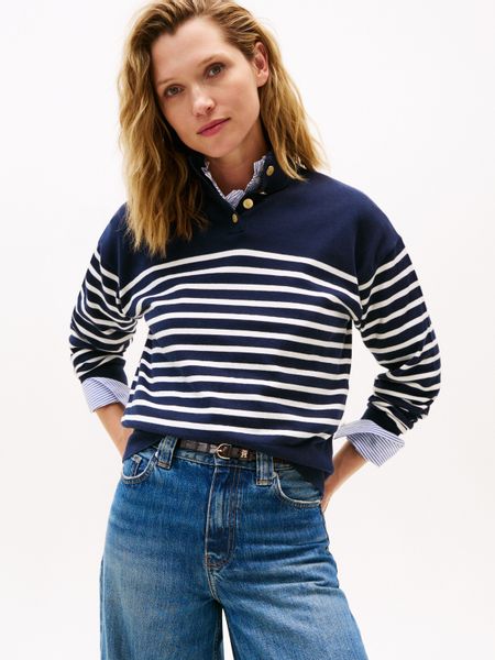 Tommy Hilfiger Strickpullover CO JERSEY GOLD günstig online kaufen