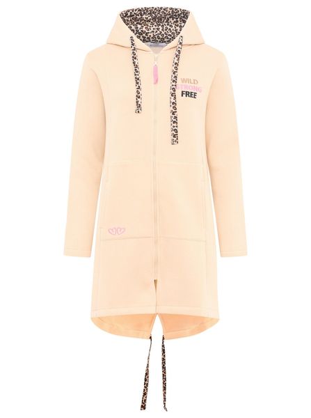 Zwillingsherz Jerseymantel ""Wild and Free"" mit auffäligem Front und Back günstig online kaufen