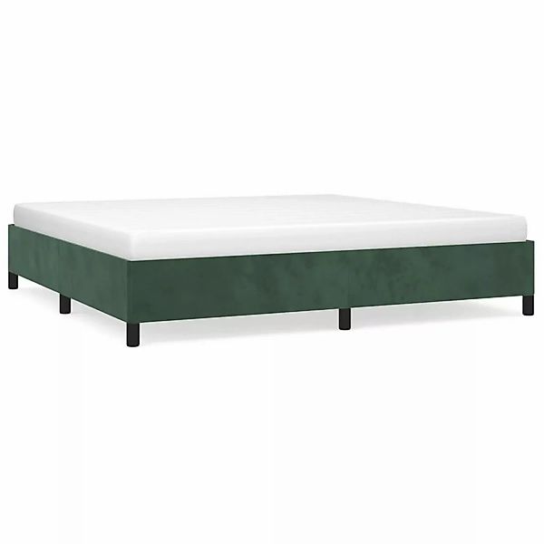 Vidaxl Bettgestell Dunkelgrün 200x200 Cm Samt günstig online kaufen