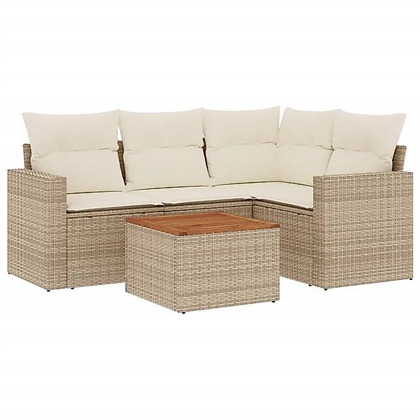 vidaXL Gartenlounge-Set 5-tlg. Garten-Sofagarnitur mit Kissen günstig online kaufen