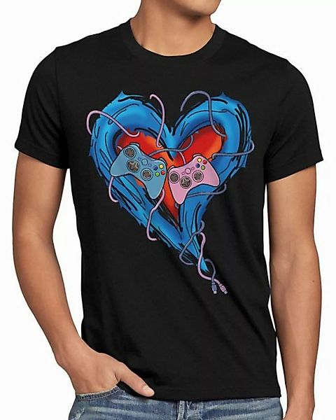 style3 T-Shirt Gamer Love videospiel partnerschaft liebe günstig online kaufen