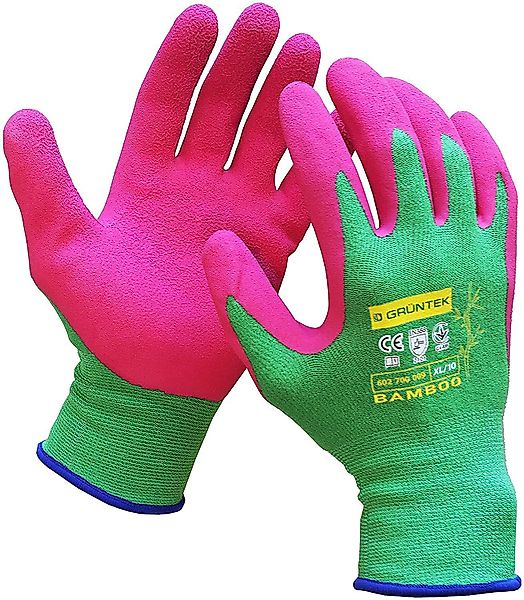 GRÜNTEK Gartenhandschuhe Natur aus Bambusfasern, Öko günstig online kaufen