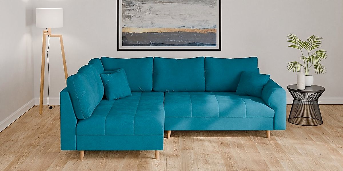 Home affaire Ecksofa "CHARRE L-Form mit Ottomane, Maße B/T/H: 231/161/81 cm günstig online kaufen