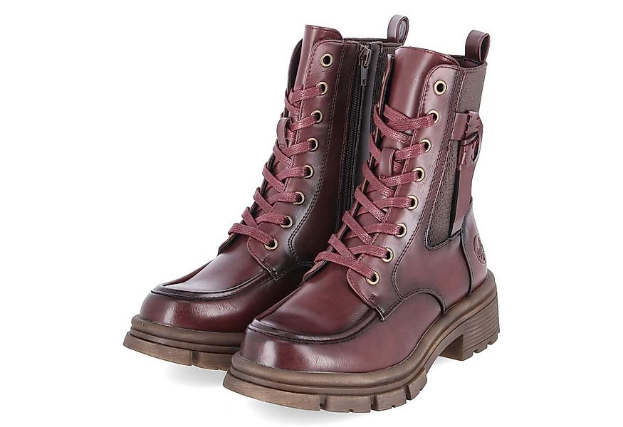 Rieker Rieker 91432-35 Damen Synthetik bordeaux Schnürstiefel günstig online kaufen