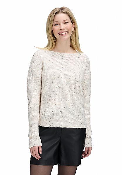 Betty&Co Strickpullover "Damen Strickpullover mit Pailletten" 1 Stk. tlg. P günstig online kaufen