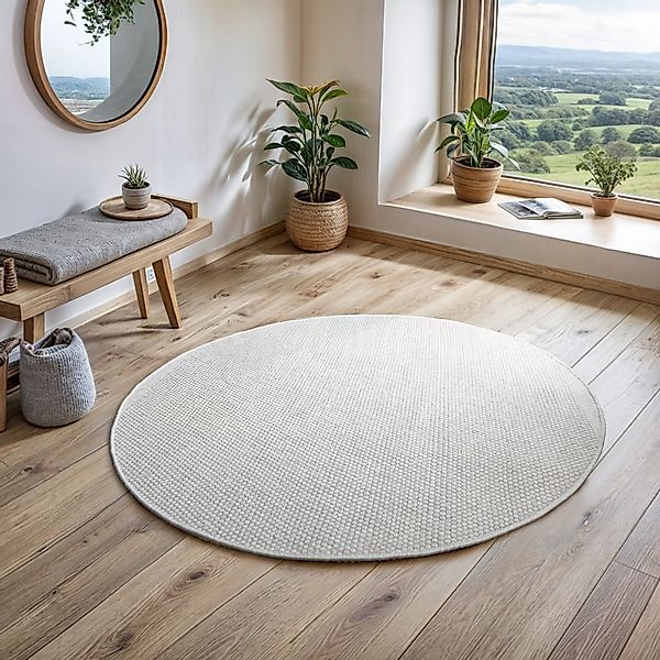 my home Wollteppich »Wolltraum Passion«, rund, 10 mm Höhe, Wendeteppich, ha günstig online kaufen