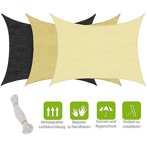 Feel2Home Sonnensegel Sonnenschutzsegel Sonnensegel Sonnendach Regenschutz günstig online kaufen