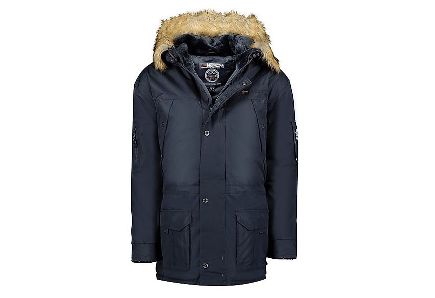 Geographical Norway Winterjacke Herren Outdoor Jacke Parka in Unifarbe, mit günstig online kaufen