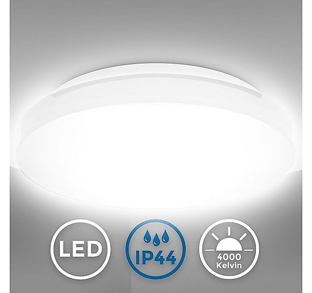 B.K.Licht LED Deckenleuchte LED Deckenlampe Ø22cm Badezimmer weiß - BKL1295 günstig online kaufen