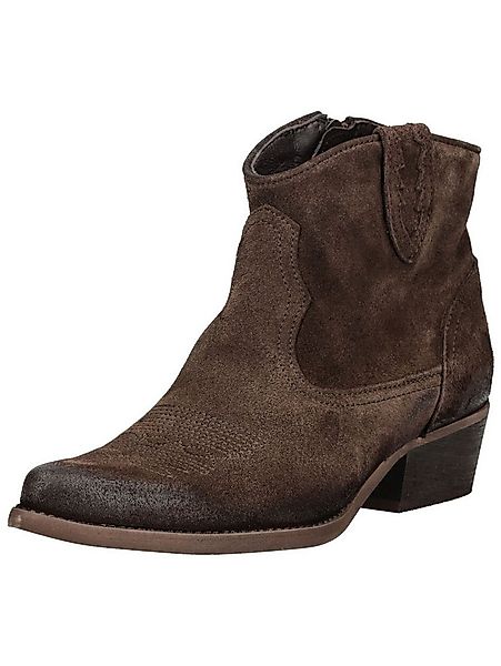 Felmini Stiefelette Veloursleder . Cowboy Stiefelette günstig online kaufen