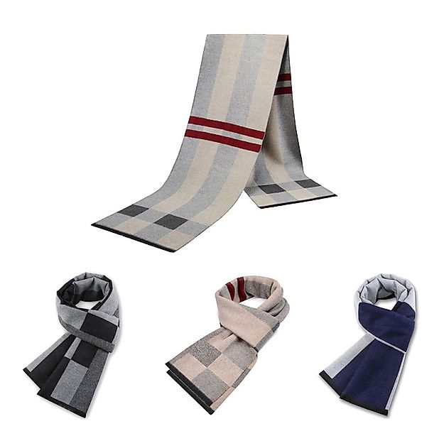Blusmart Halstuch Männer-Schal mit Karomuster, (Weiche Warm Halten, Outdoor günstig online kaufen