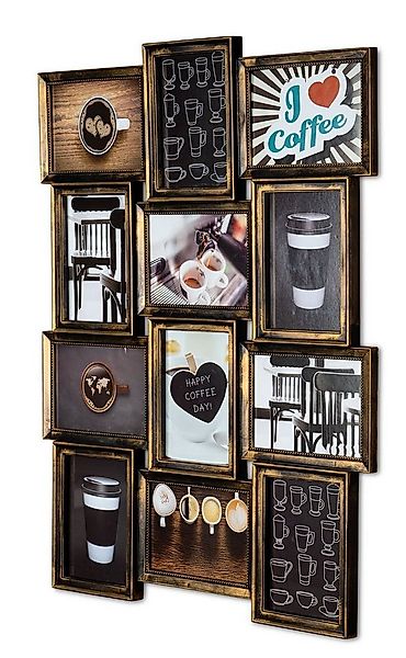 Levandeo® Bilderrahmen Collage, levandeo Bilderrahmen Collage 54x72cm 12 Fo günstig online kaufen