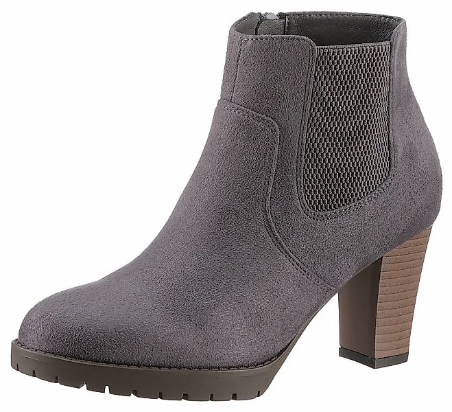 Aniston SHOES Stiefelette, Ankleboots mit seitlichem Stretcheinsatz - NEUE günstig online kaufen