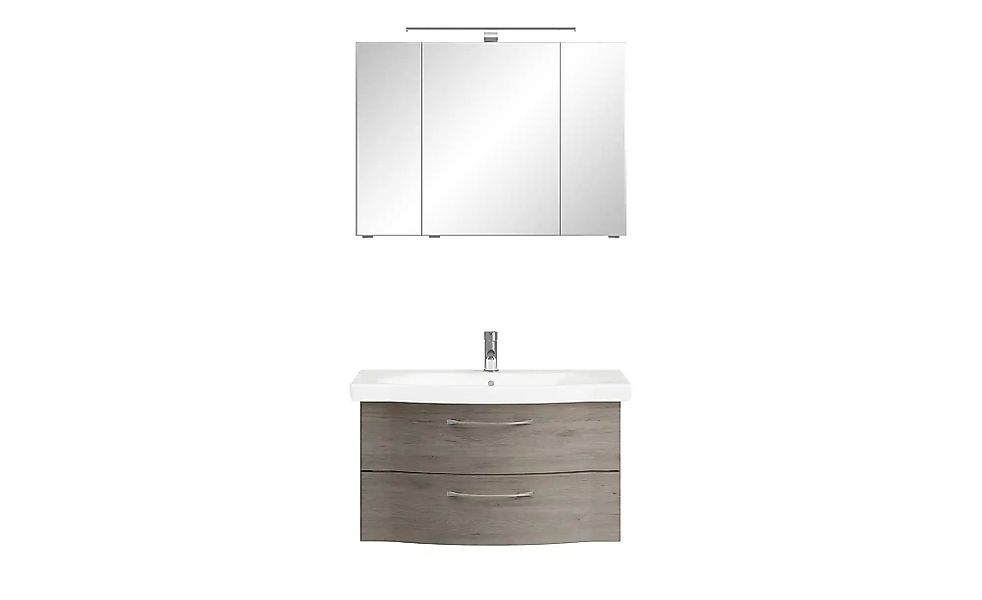 calmo Badezimmerkombination  Rovana ¦ holzfarben ¦ Maße (cm): B: 97 Schränk günstig online kaufen