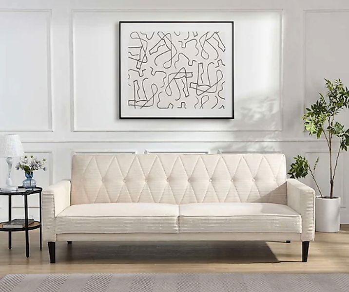 Dorel Home 3-Sitzer »Avon« Schlafsofa 213cm, Bettfunktion (110/190cm), tren günstig online kaufen