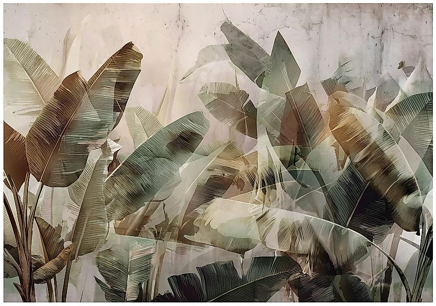 Wallarena Fototapete Blätter Natur Grün Vlies günstig online kaufen