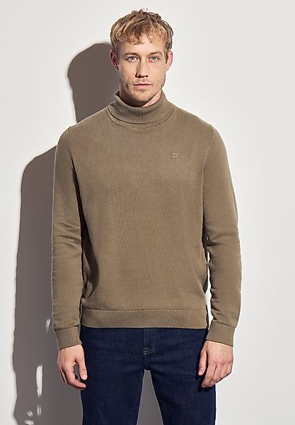 STREET ONE MEN Rollkragenpullover aus reiner günstig online kaufen