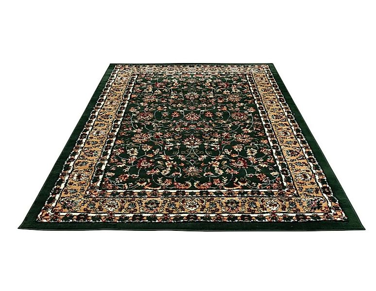 Vimoda Orientteppich Klassischer Teppich Kurzflor in Grün, Beige, Rot & Gra günstig online kaufen