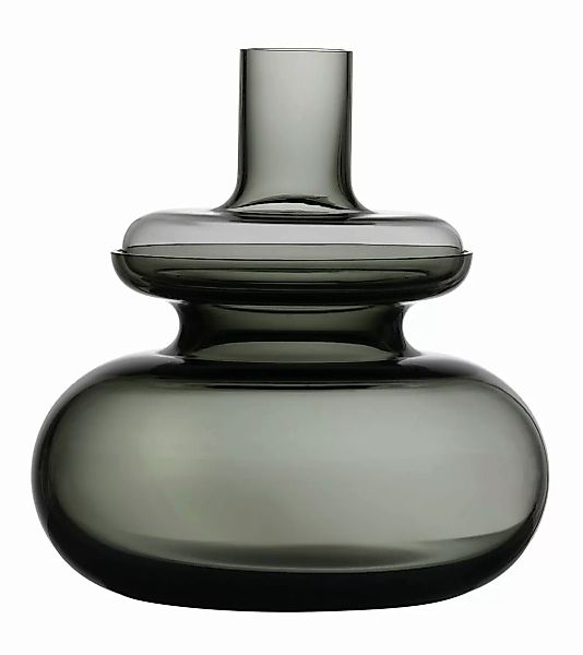 Zone Denmark Vasen Inu Vase smoked grey 23 x 25 cm (grau) günstig online kaufen