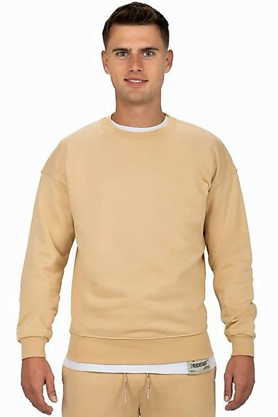 Reichstadt Sweatshirt Casual Basic Pullover 23RS037 Beige L mit Eleganten D günstig online kaufen