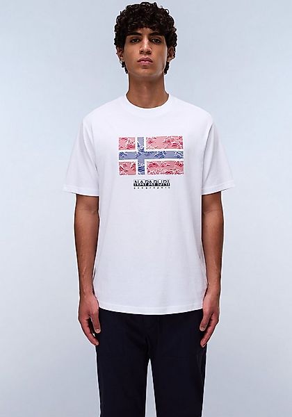 Napapijri T-Shirt DRAPEAU mit Print, Rundhals, Jersey günstig online kaufen