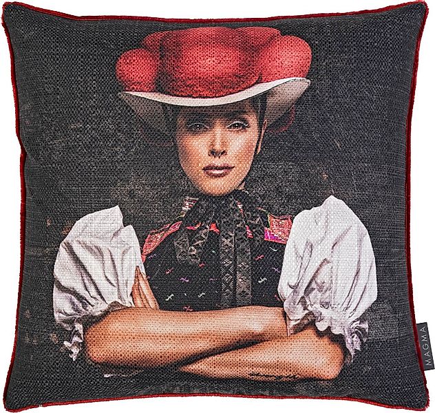 Magma Heimtex Kissenbezug Kissenhülle Artwood Schwarzwaldmädel ca. 45x45 cm günstig online kaufen