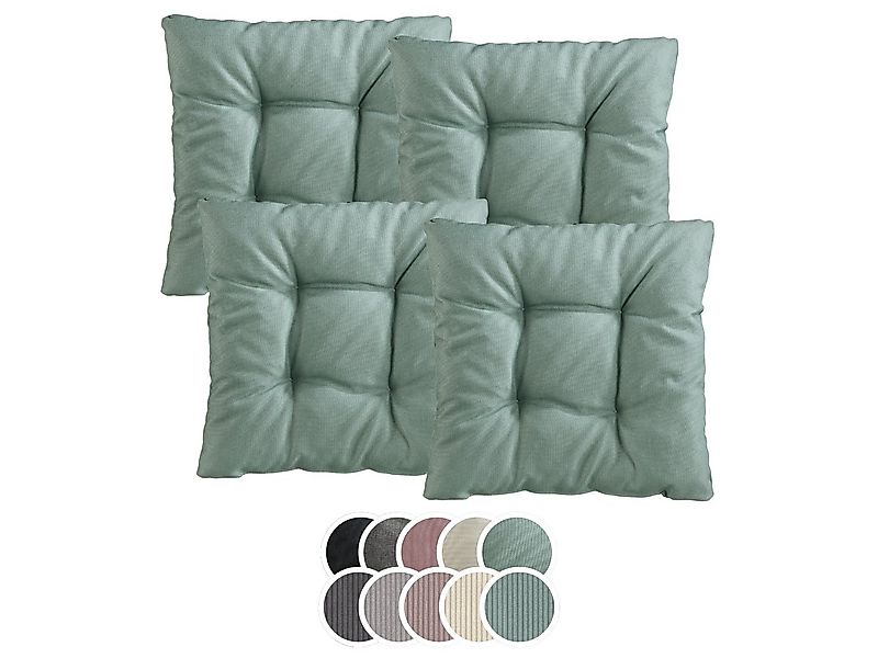 XDREAM Stuhlkissen Sitzkissen Set (2er & 4er) für Stühle und Bänke, robuste günstig online kaufen
