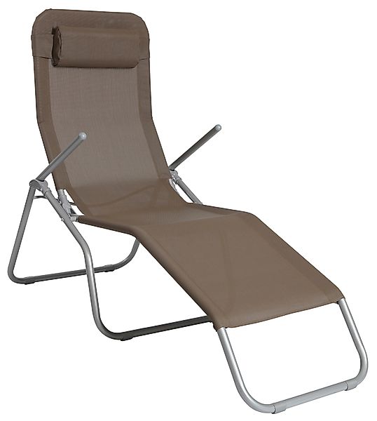 MERXX Gartenliege "XXL", Stahl/Textil, inkl. Kopfkissen günstig online kaufen
