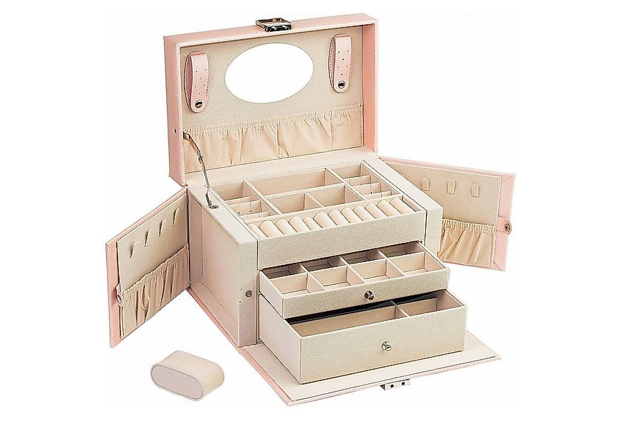 AdelDream Schmuckkasten YY-J06, Abschließbares Aufbewahrungsgehäuse und Sta günstig online kaufen